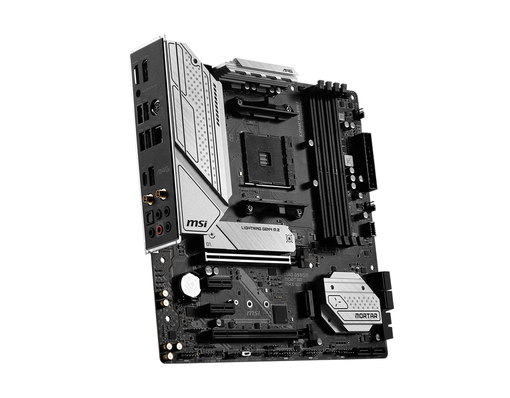 MSI MAG B550M Mortar MAX WiFi - MicroATX AMD AM4 Motherboard