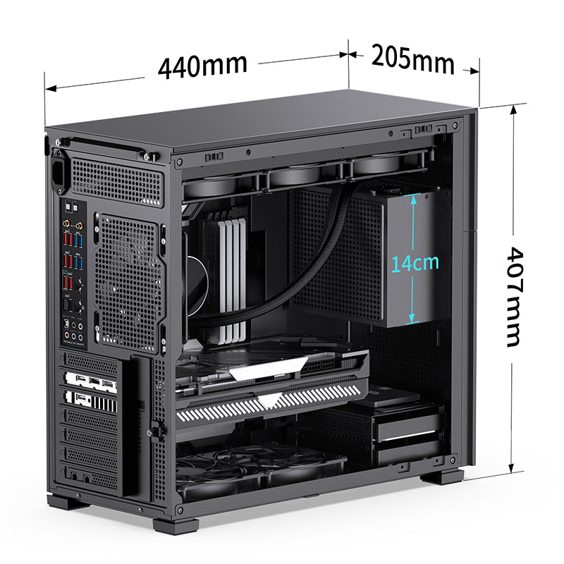 Jonsbo D41 Mesh - ATX Tempered Glass Mid-Tower Case