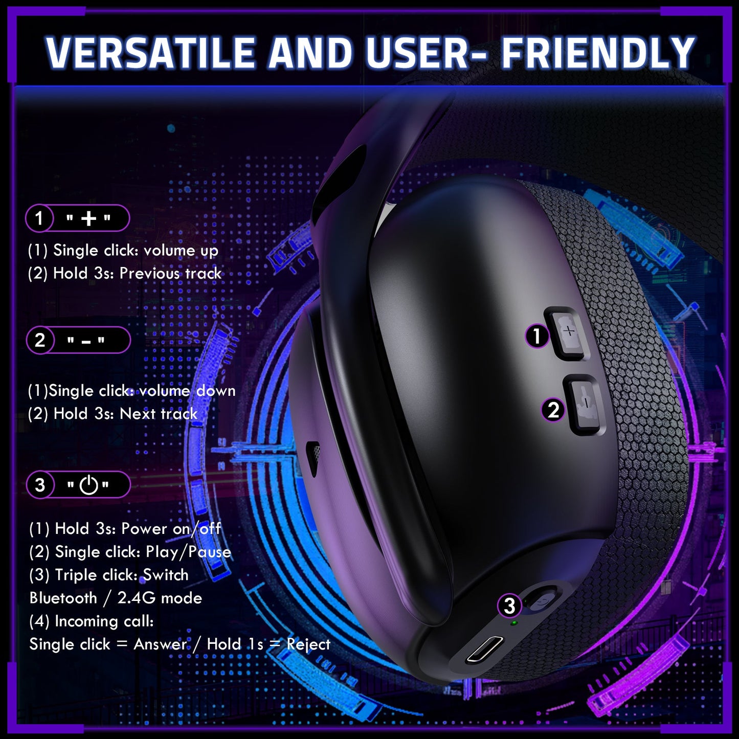 Attack Shark L80 PRO - Wireless Gaming Headset