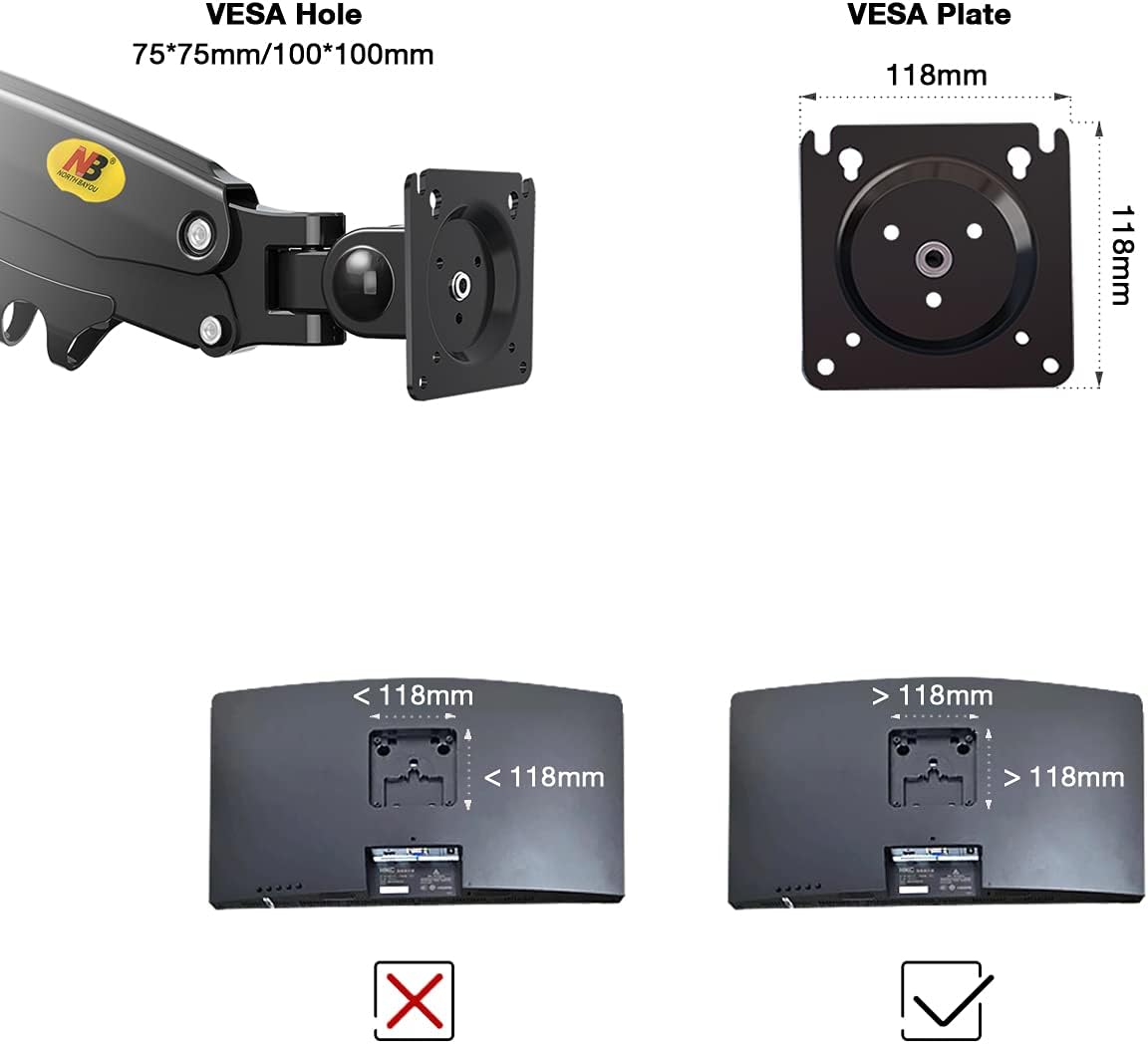 NB North Bayou TV and computer monitor wall mount - F425