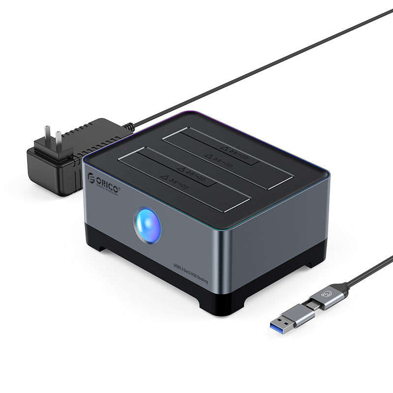 ORICO Dual-bay Hard Drive docking station with Offline Clone