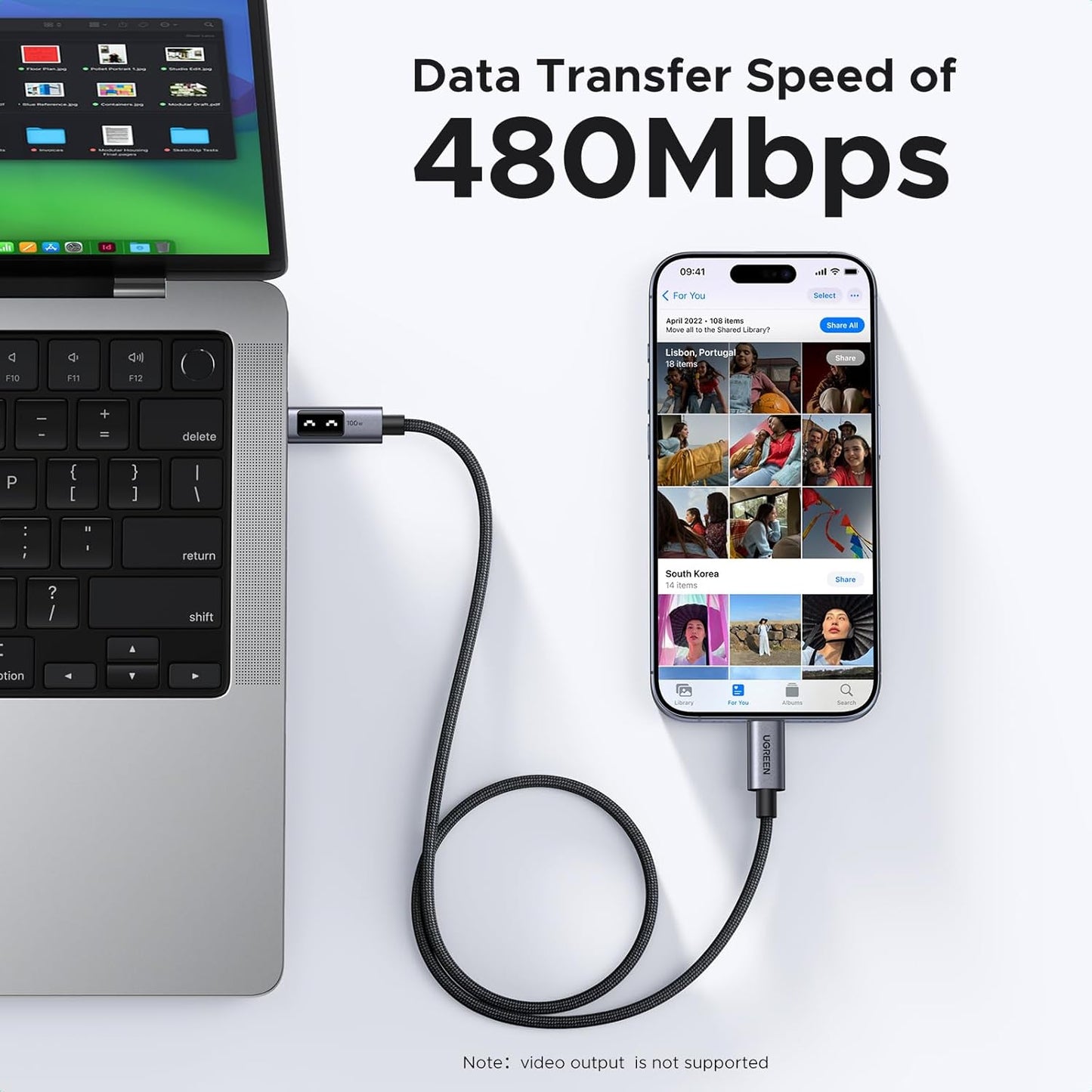 UGREEN Uno USB-C 100w PD Cable - L509