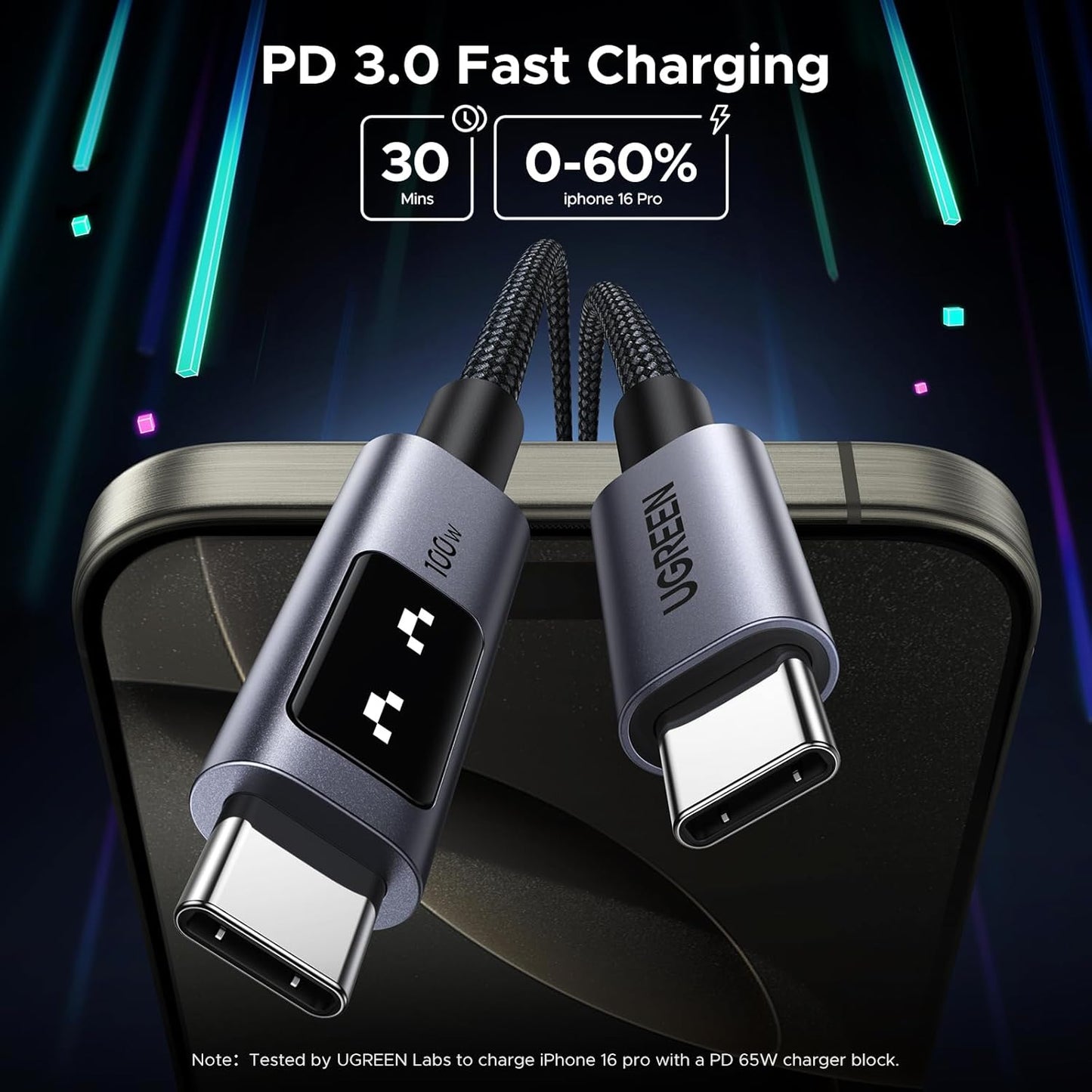 UGREEN Uno USB-C 100w PD Cable - L509