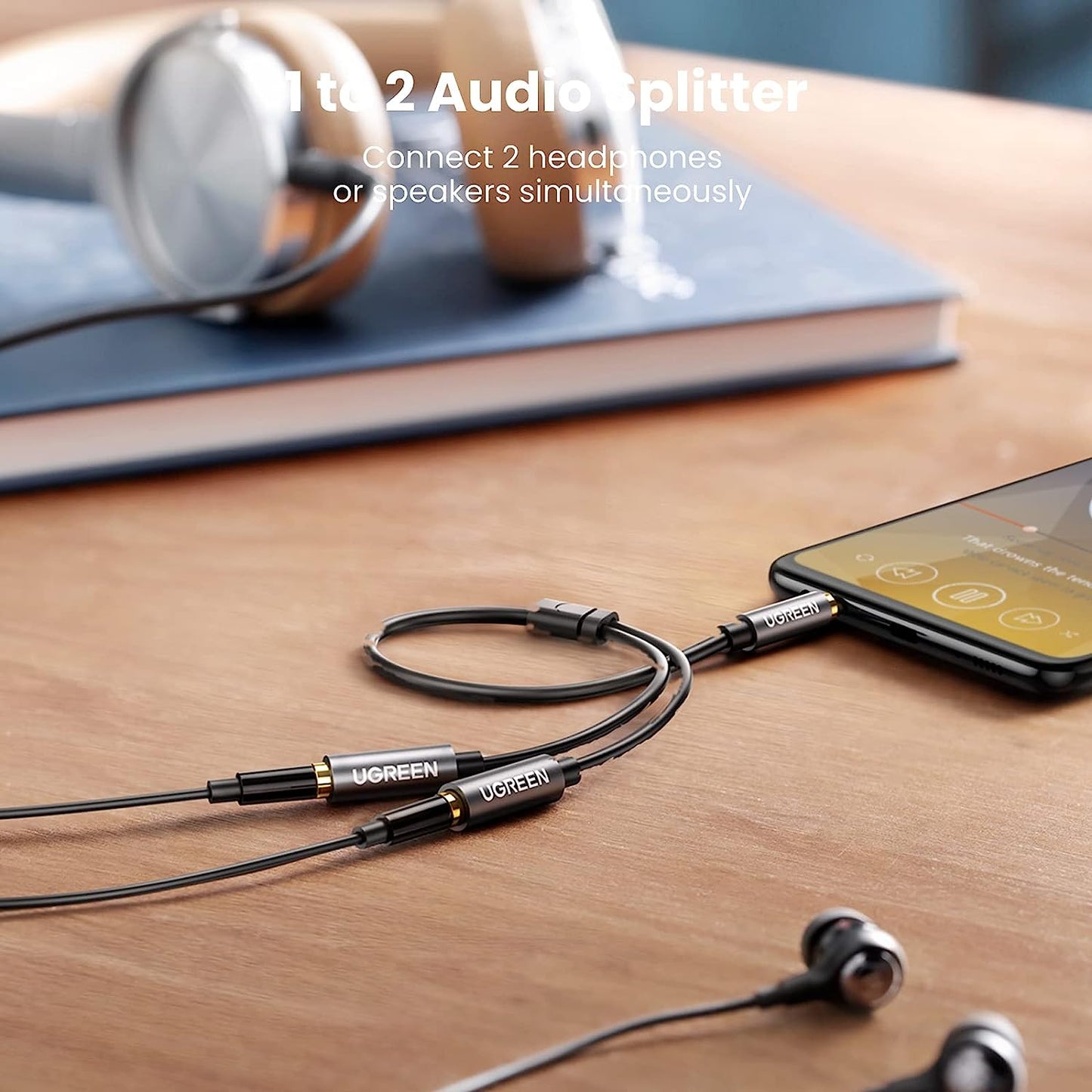 UGREEN AV123 - 3.5mm Male to 2 Female Headphone Splitter Cable