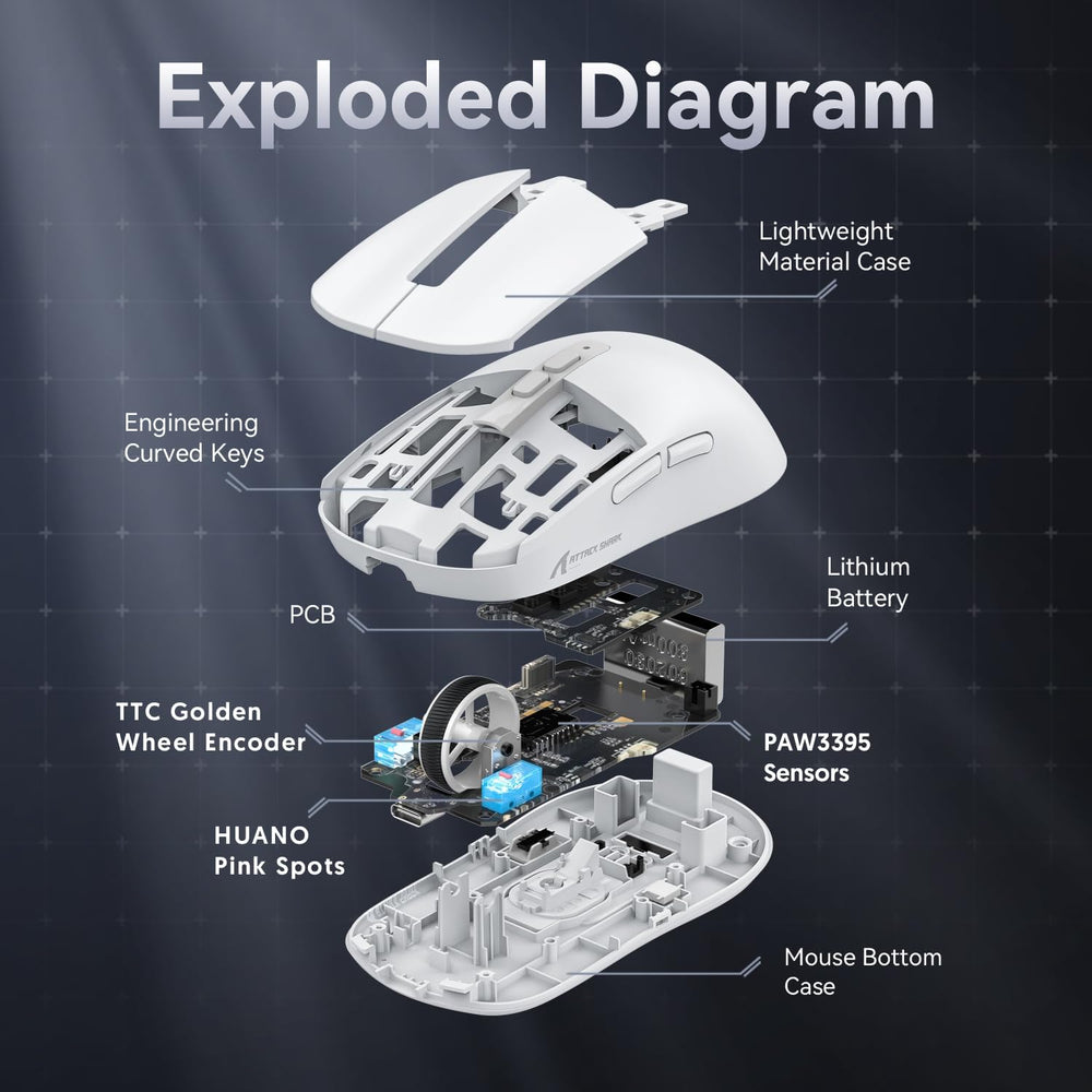 Attack Shark X6 - Wireless Gaming Mouse