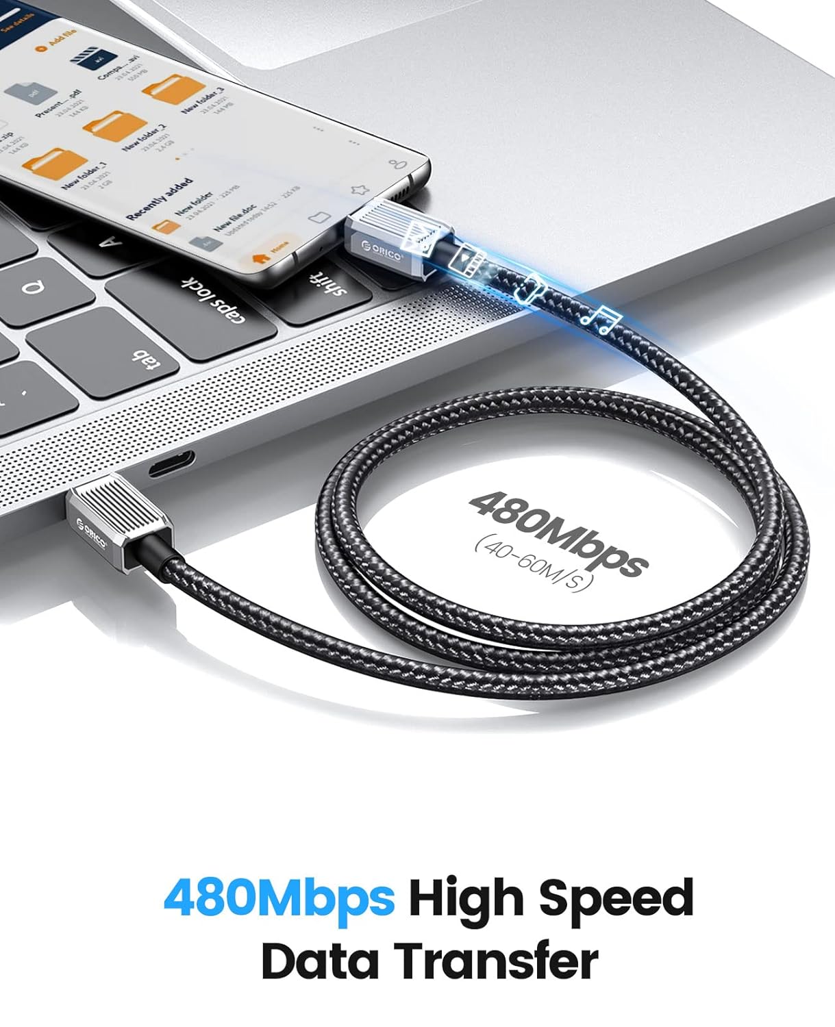 ORICO USB-C PD 100W 5A Fast Charging Cable