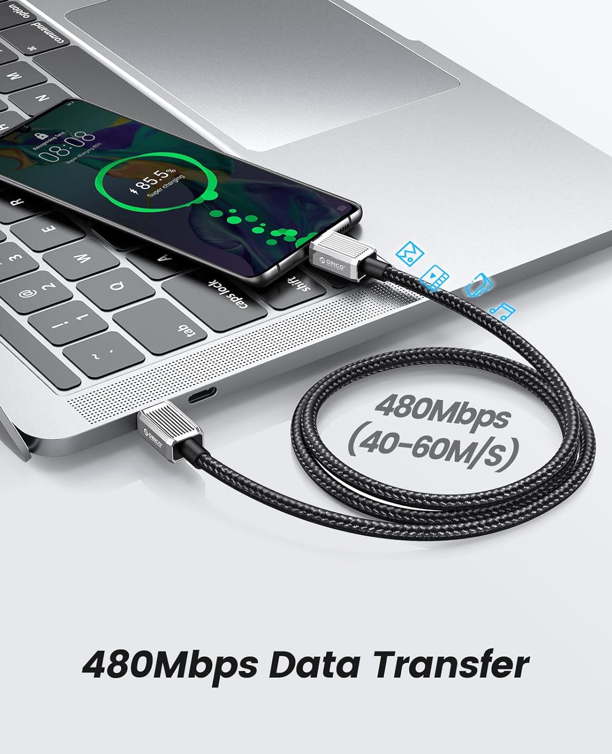 ORICO USB-C PD 60W 3A Fast Charge Cable