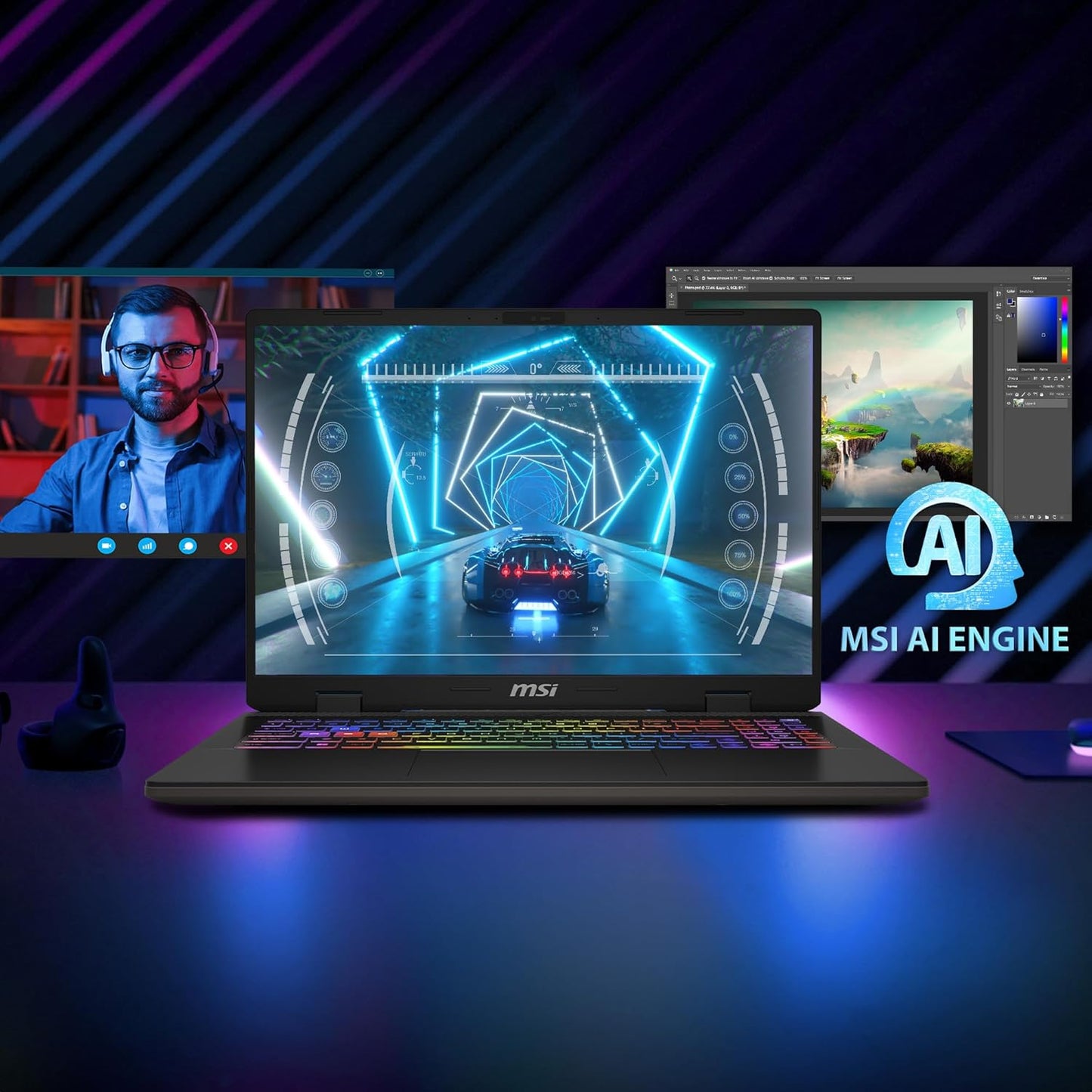 MSI Sword 16 HX B14VFKG Gaming Laptop - 16" FHD+ Intel Core i7-14650H, 16GB RAM, 1TB SSD, RTX 4060 8GB GPU | B14VFKG-202US