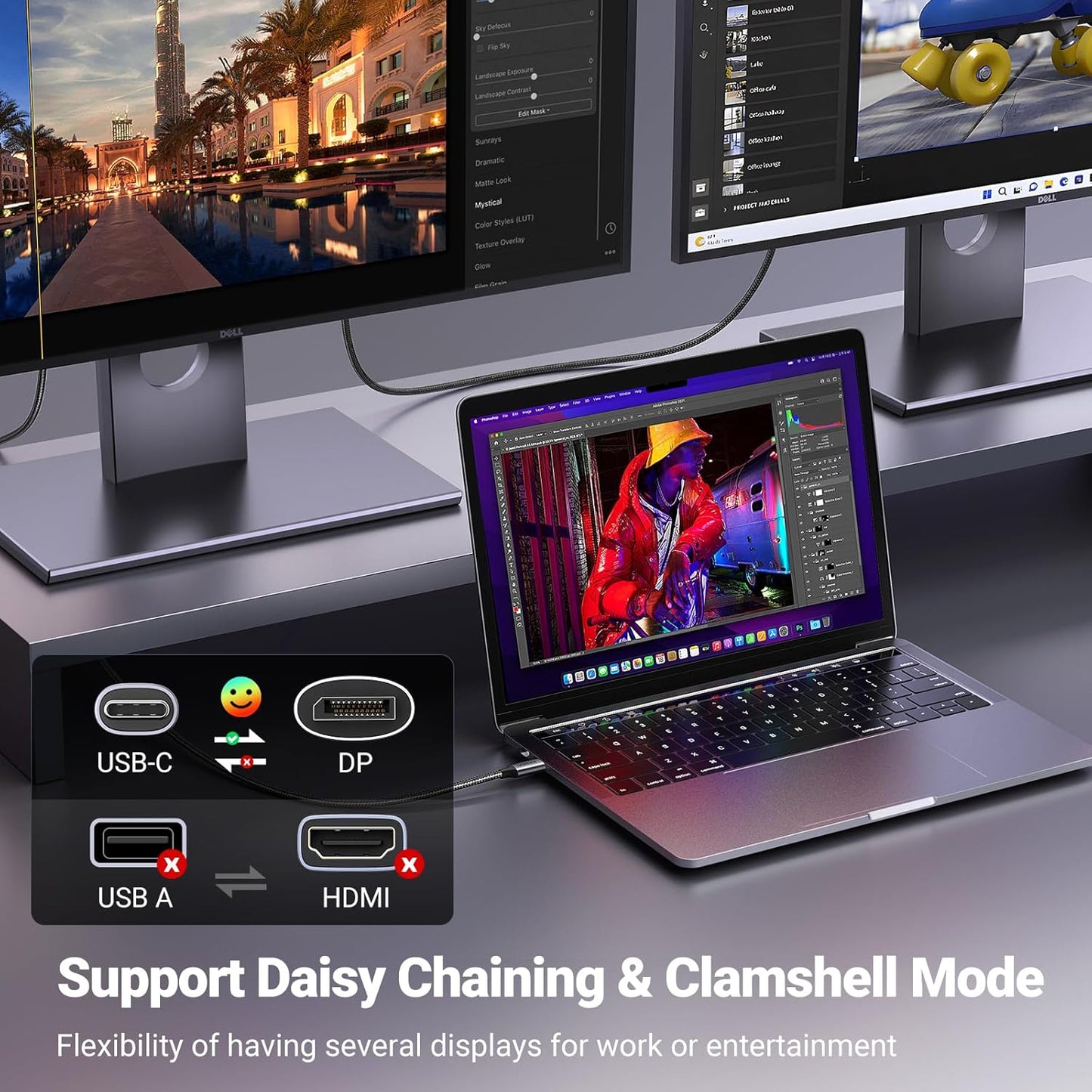 UGREEN USB-C to DisplayPort 1.4 8K Cable - CM556