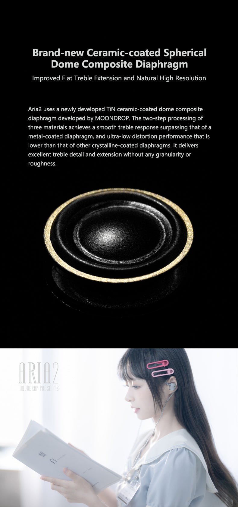 Moondrop ARIA 2 - 1DD IEM Earphone