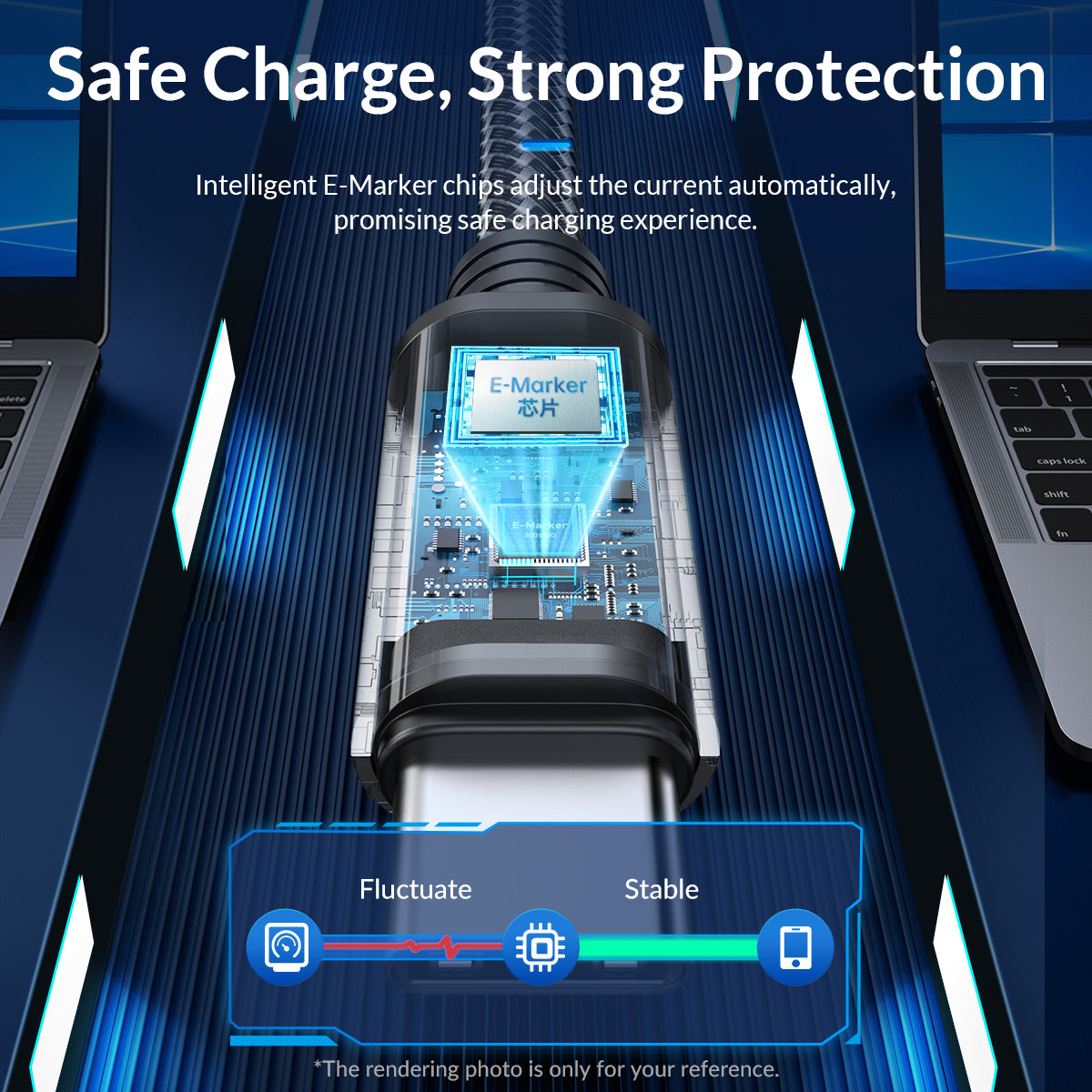 ORICO USB-C PD 240W 20GBPS 5A Charging Cable