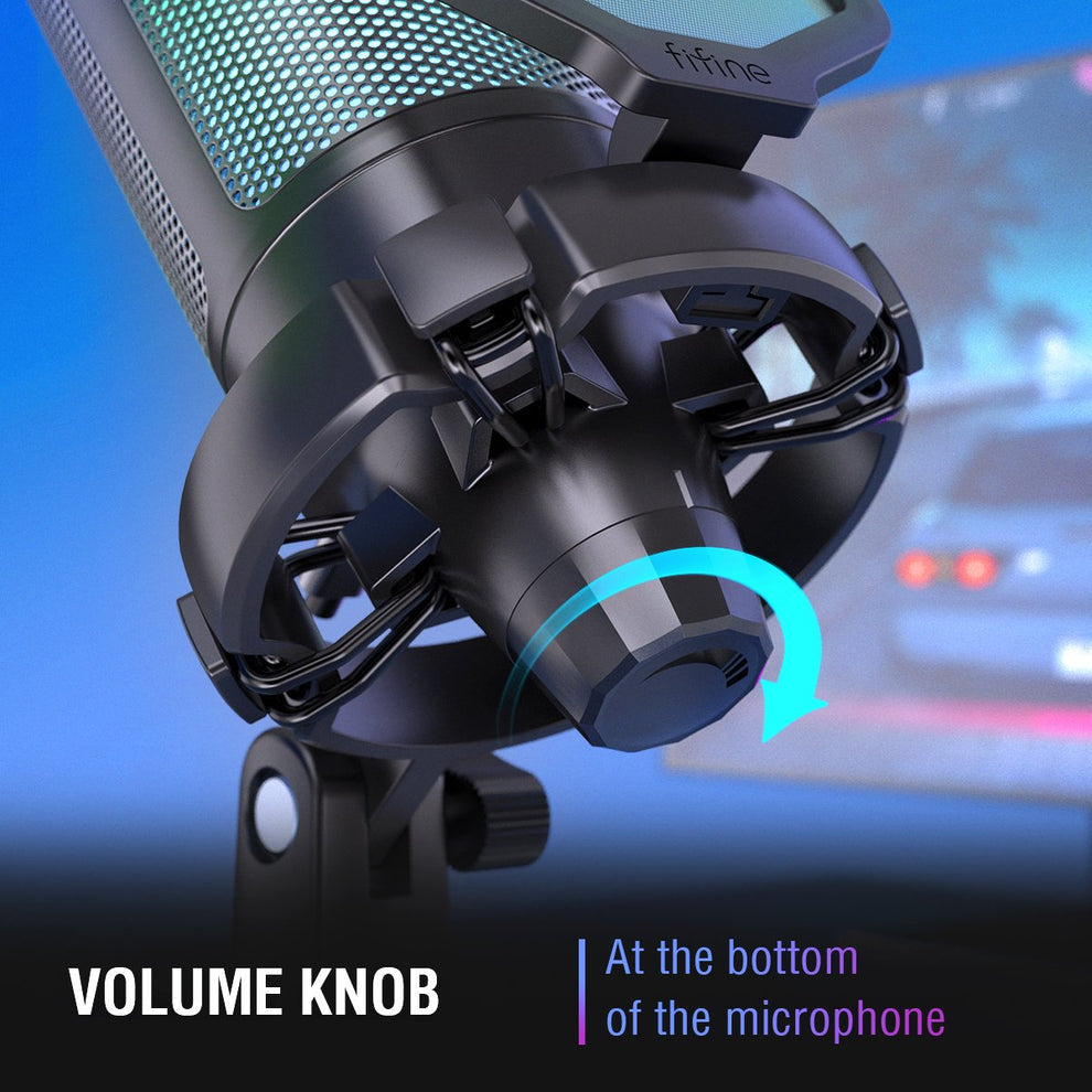 FIFINE AmpliGame A6V - USB Condenser Microphone for Gaming