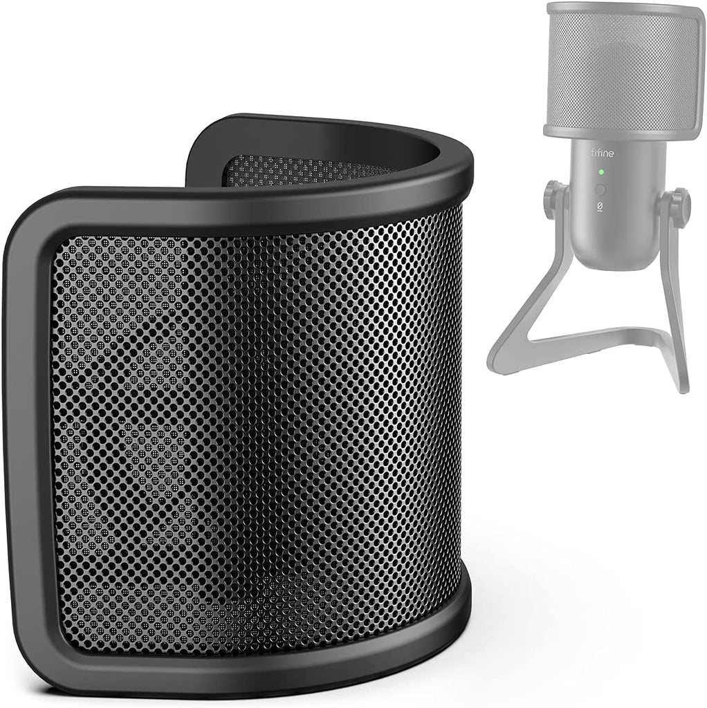 FIFINE U1 - Pop Filter with Metal Mesh (40mm to 70mm Microphones)