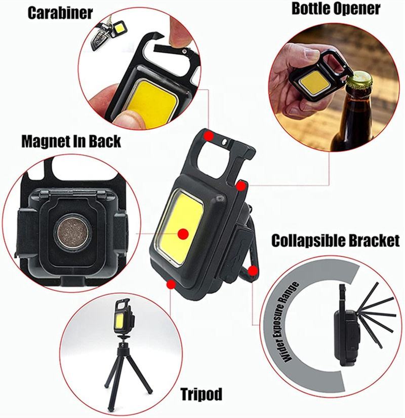 Rechargeable Keychain Flash Light