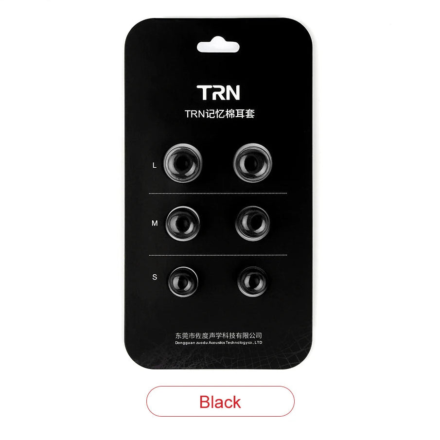 TRN Memory Foam Eartips - L M S for In-Ear Earphones