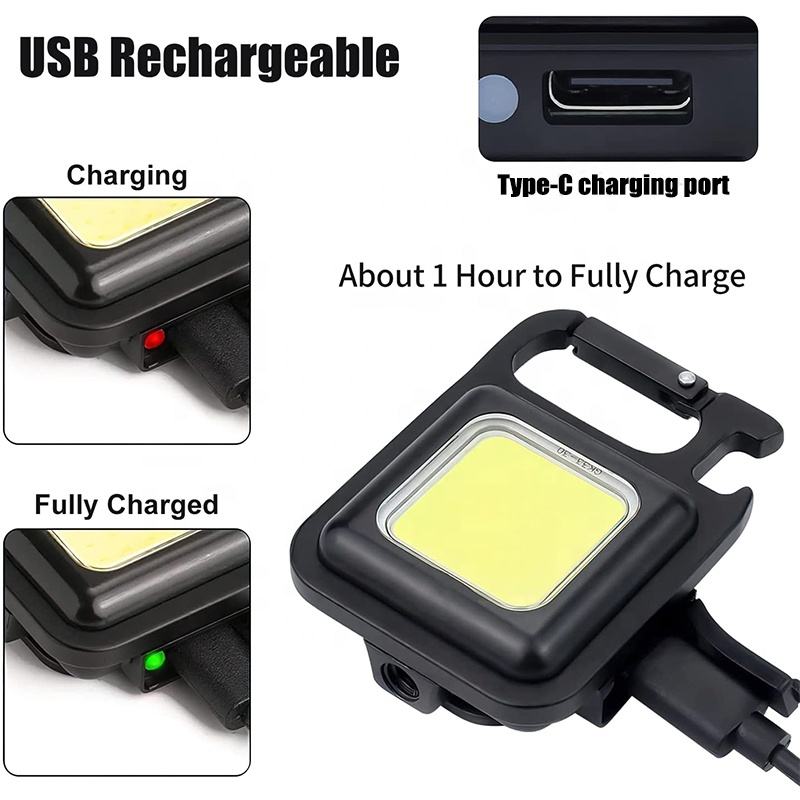 Rechargeable Keychain Flash Light