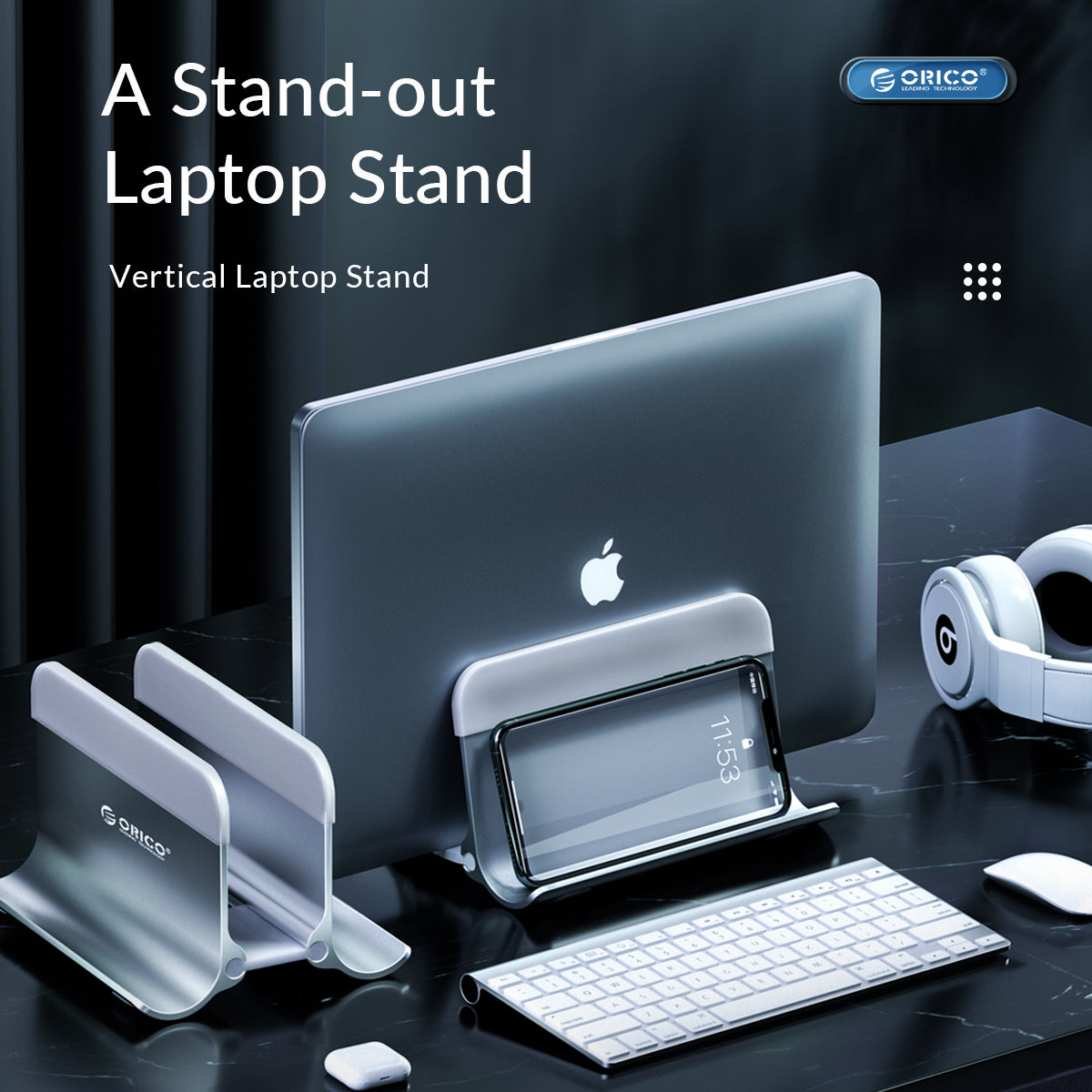ORICO Gravity Locking Vertical Laptop Stand