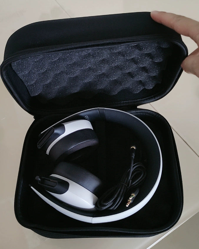 Large Headphone Carry Case - Clamshell Headphone Carrying Case