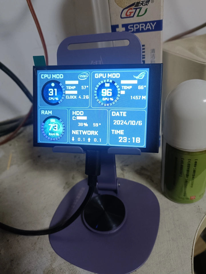 3.5 inch USB-C Mini Screen for Computer Monitoring