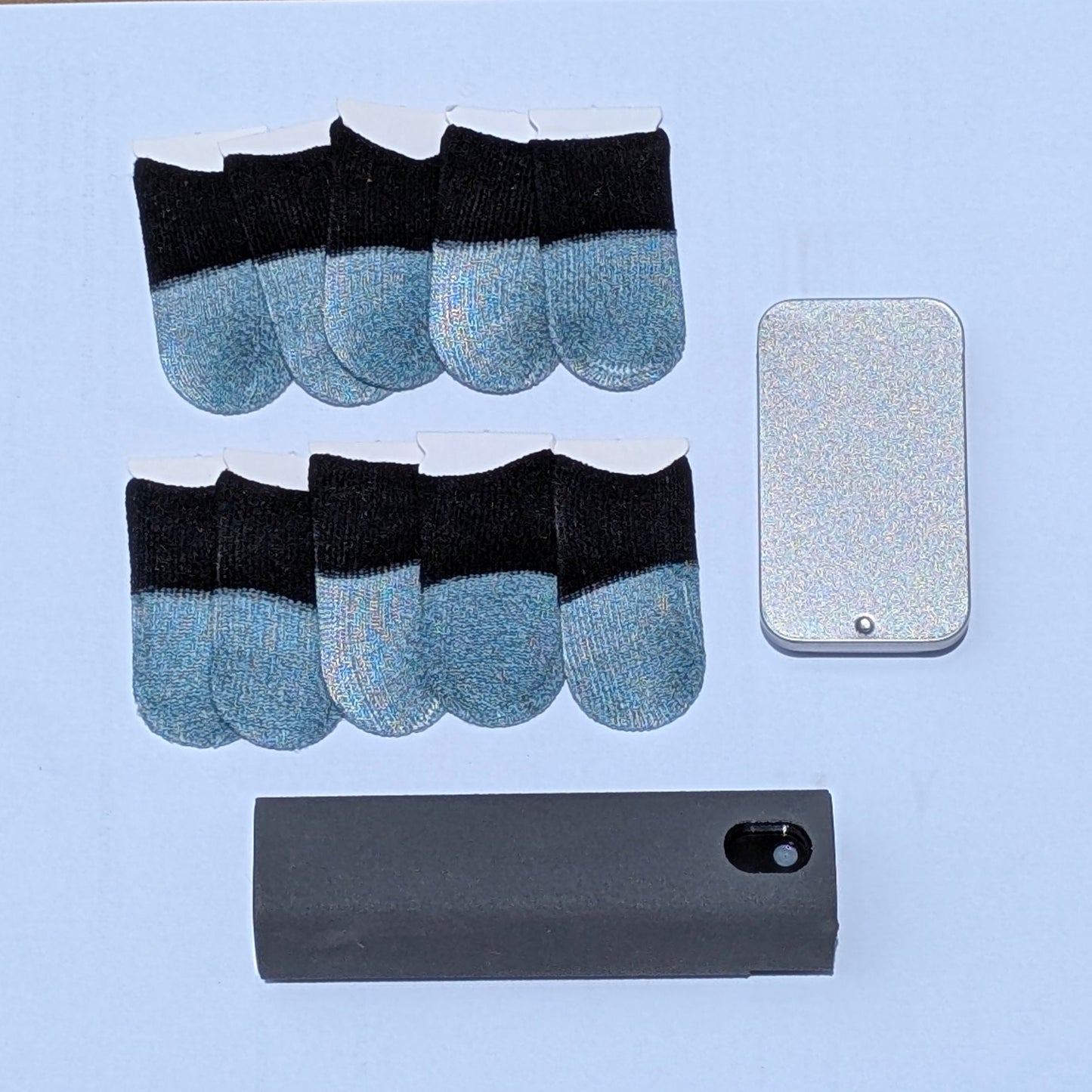 Mobile Gaming Thumb Finger Sleeves + Storage Case