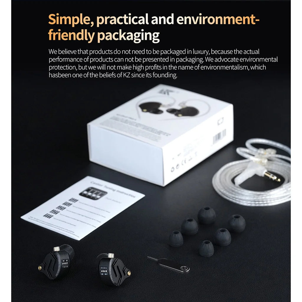 KZ ZS12 PRO X - Hybrid Driver Earphones 1DD+5BA IEM