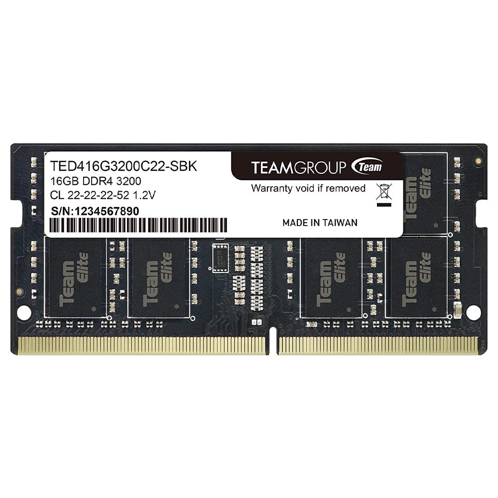 Team Group Elite 8GB / 16GB / 32GB 3200MHz DDR4 Laptop Memory