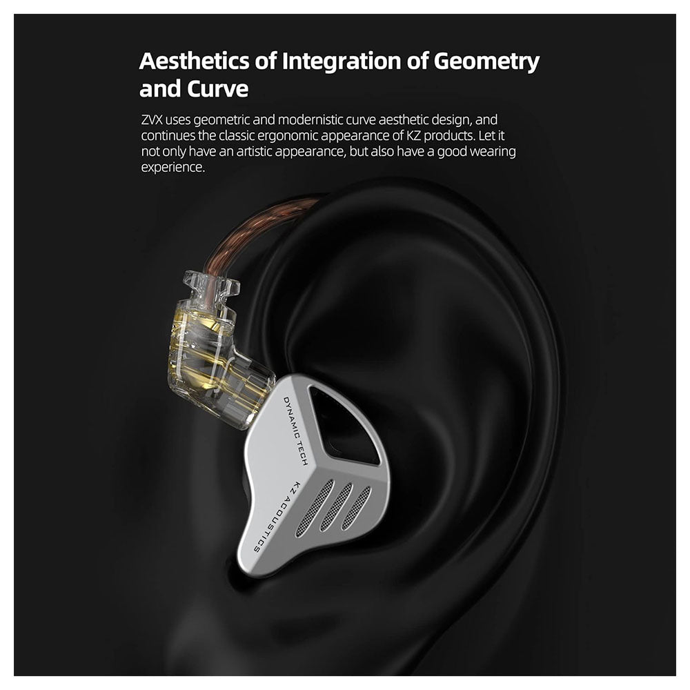 KZ ZVX - Single Dynamic Driver Earphones 1DD IEM