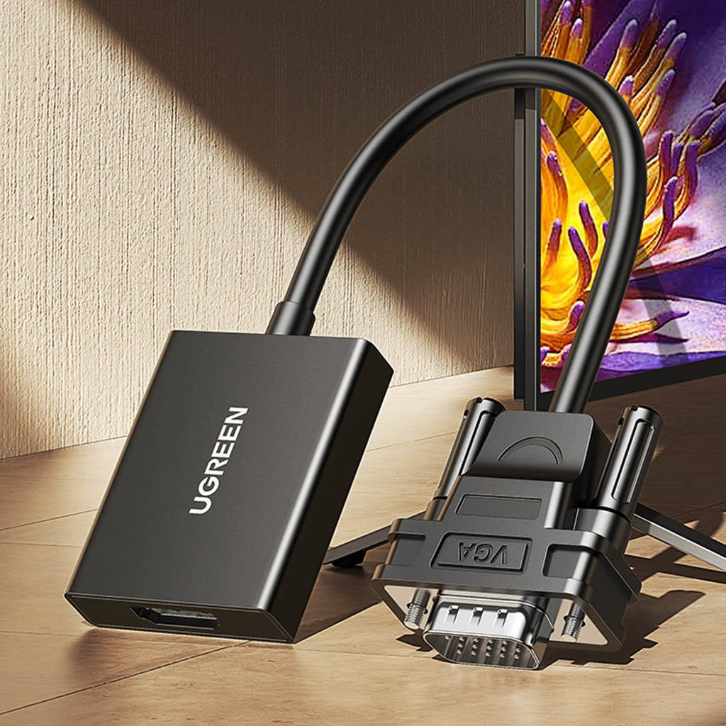 Ugreen VGA to HDMI Adapter with Audio - 1080P 60hz Male to Female