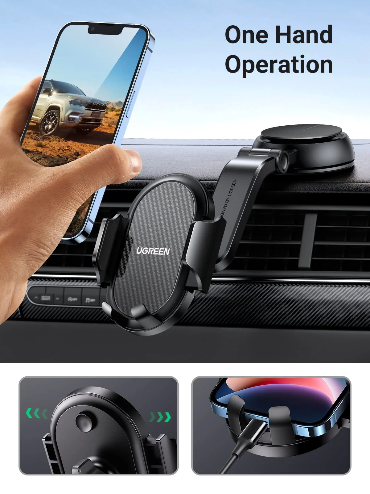 UGREEN Suction Cup Phone Mount - LP405