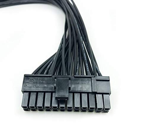 Dual PSU Adapter Power Supply 24 Pin Extension Cable