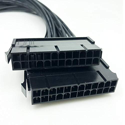 Dual PSU Adapter Power Supply 24 Pin Extension Cable