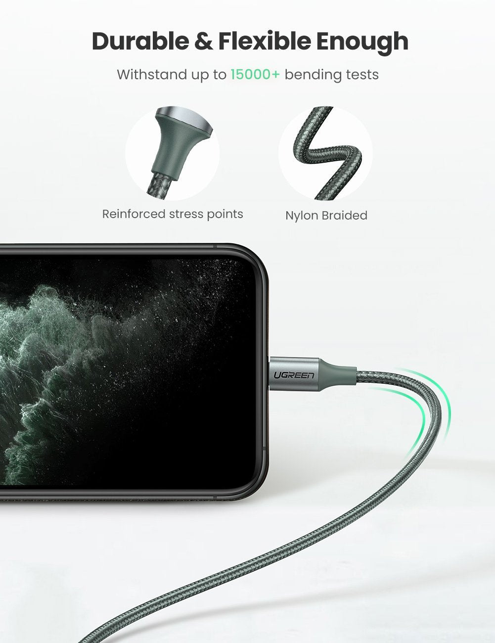 UGREEN USB-C to Lightning male to male 3A Fast-Charge Cable