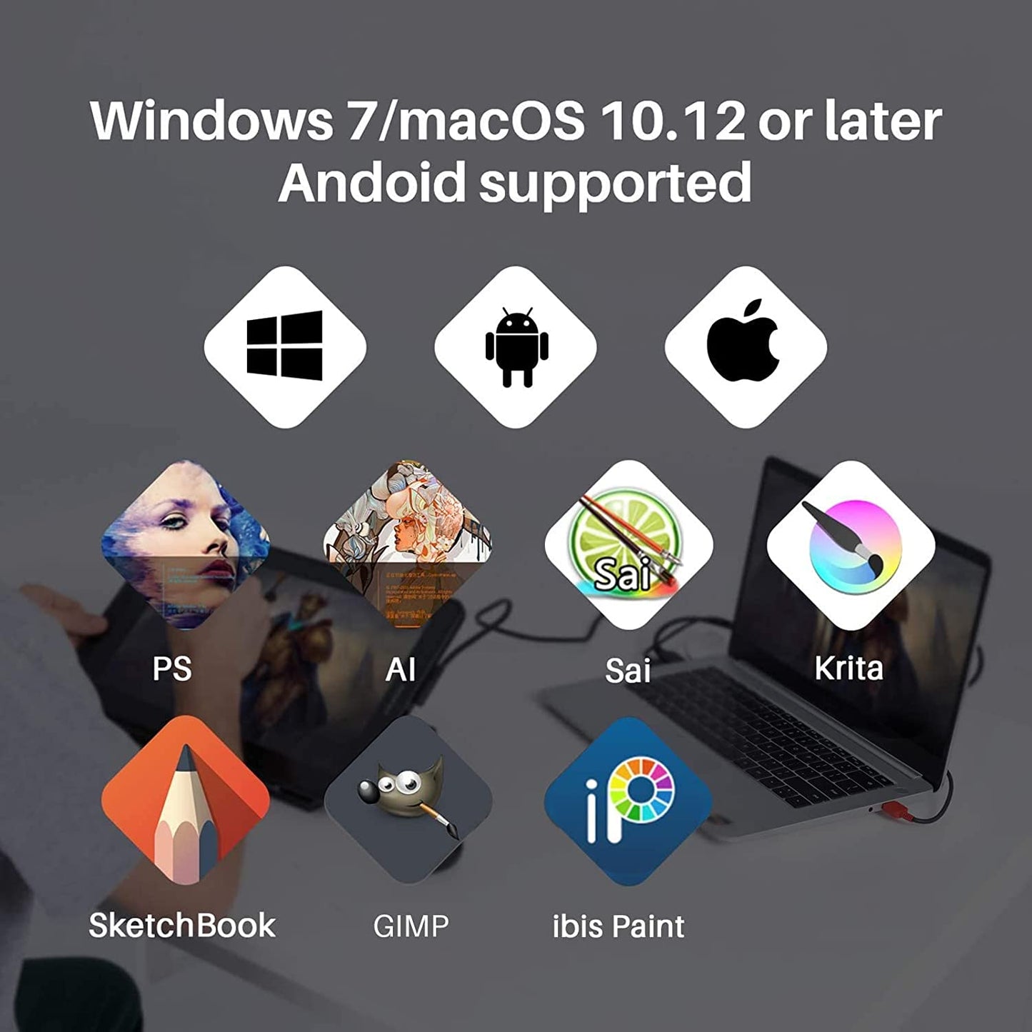 HUION Kamvas 13 - Graphics Drawing Tablet