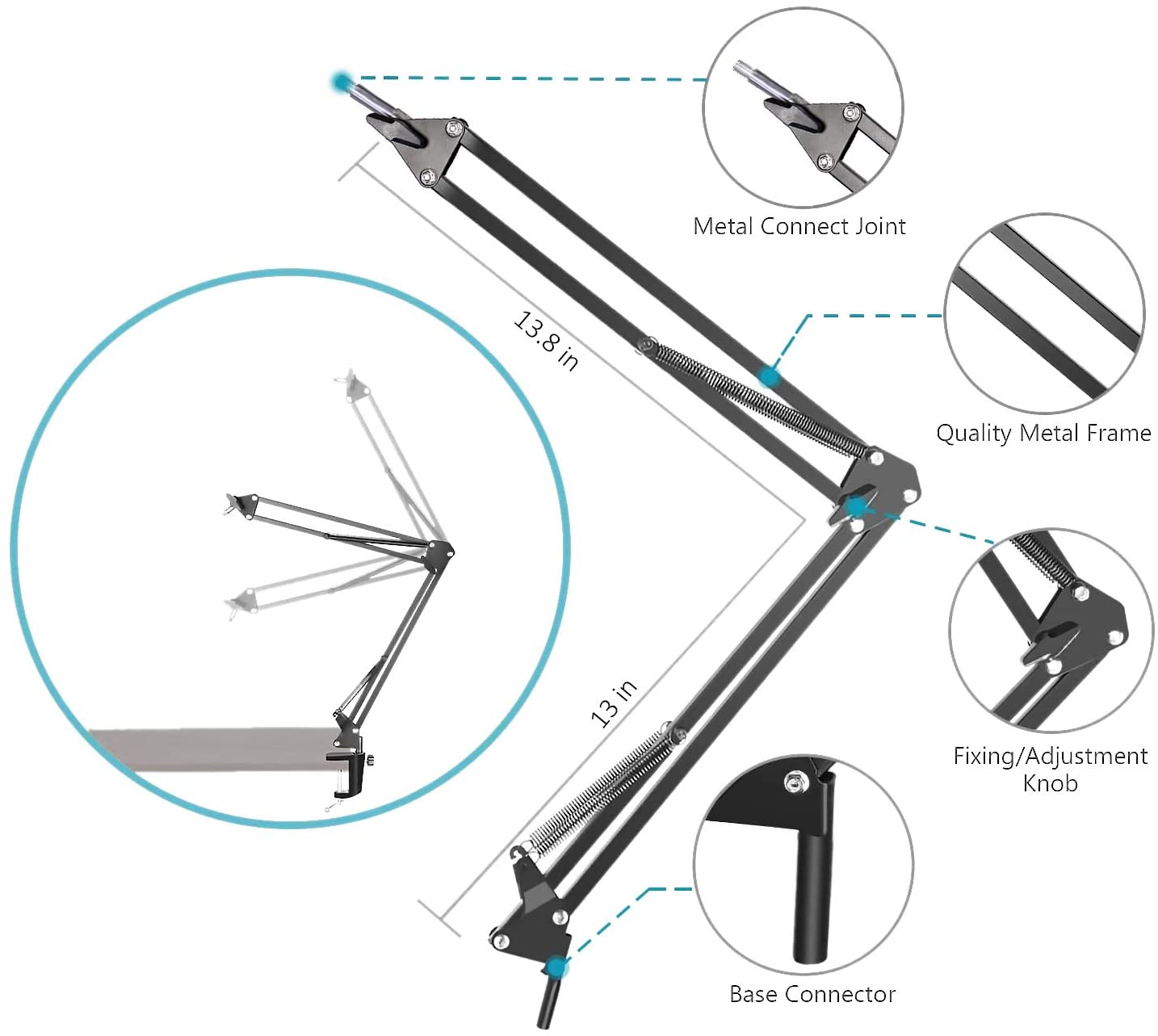 FIFINE Microphone Arm Stand - CS1