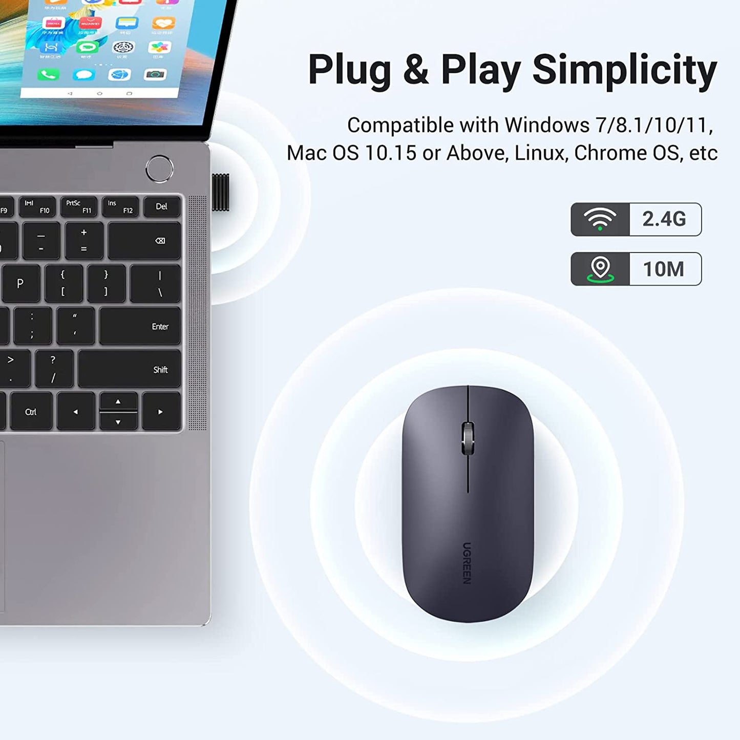 Ugreen Slim Wireless Mouse