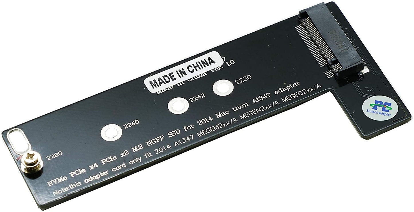 M.2 NGFF NVMe SSD Adapter for Mac Mini Late 2014