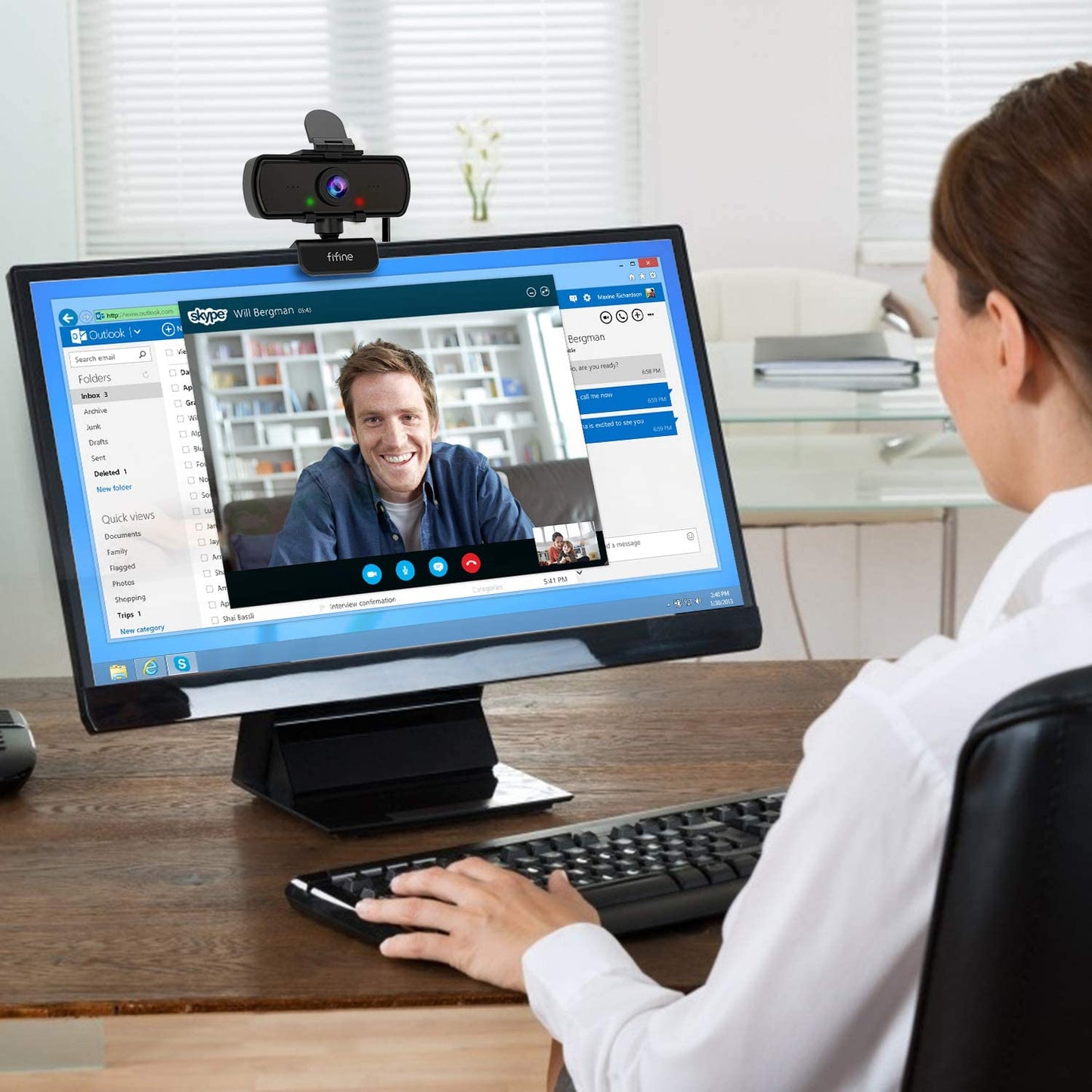 FIFINE K420 Webcam - 1440P 30fps