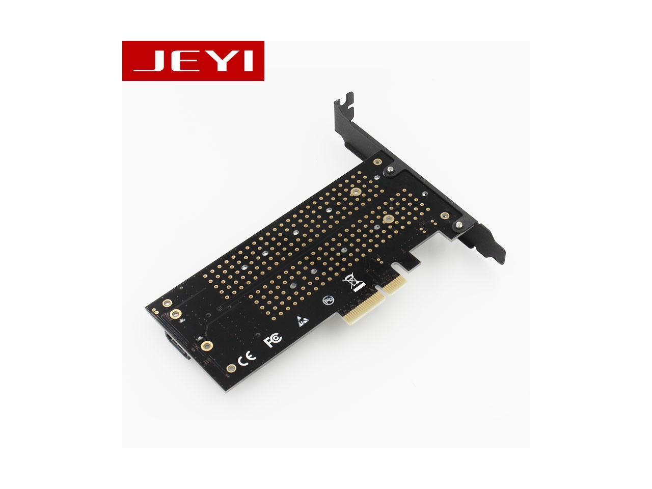 JEYI SK6 M.2 NVMe (M Key) & NGFF (B Key) SSD to PCI-E 3.0 x4 Adapter