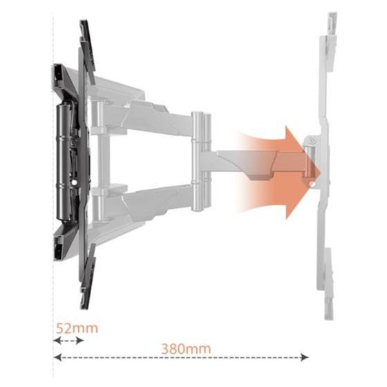 NB North Bayou 40"- 80" Retractable TV Wall Mount - P6