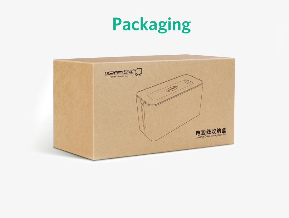 UGREEN Universal Cable Management Box - White L Size