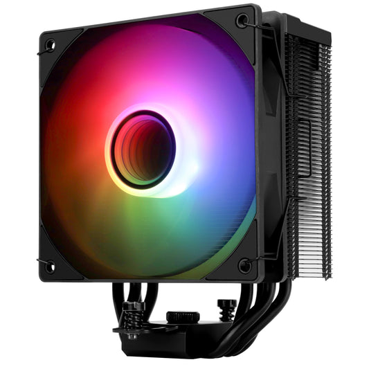 Thermalright Assassin Spirit 120 Vision ARGB BLACK - 120mm AIR CPU Cooler with Screen