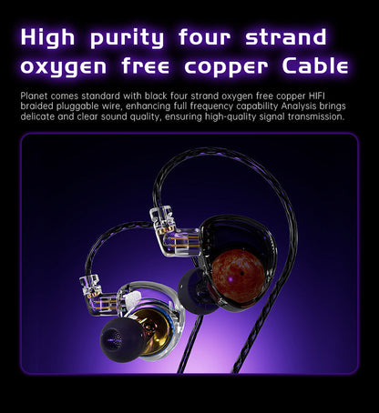 ND Planet - 12mm Single Dynamic Driver Earphones 1DD IEM