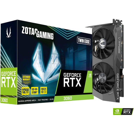 ZOTAC GeForce RTX 3060 Twin Edge - 12GB GDDR6 Graphics Card