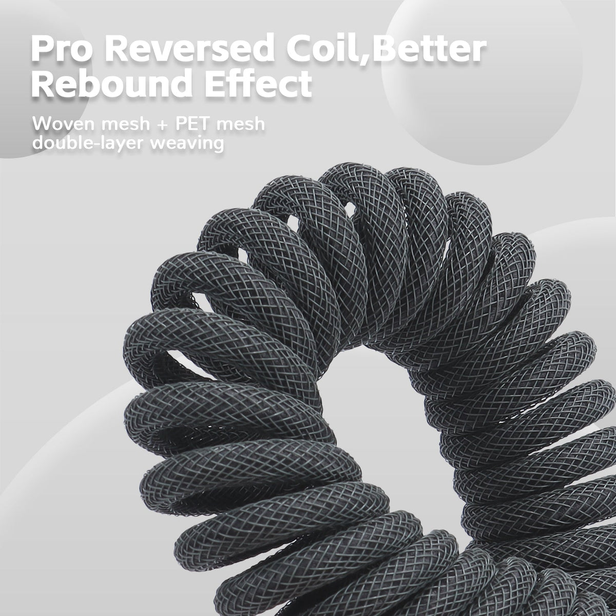 Attack Shark C01PRO Coiled USB-C Cable