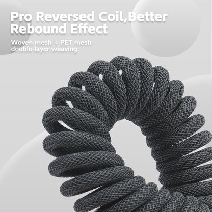 Attack Shark C01PRO Coiled USB-C Cable