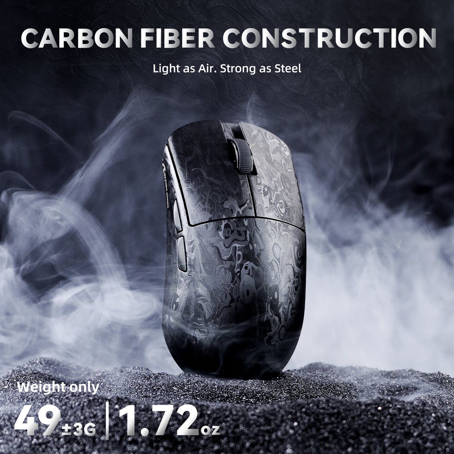 Attack Shark R11 ULTRA - Carbon Fiber  8K Wireless Gaming Mouse