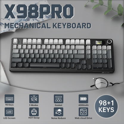 Attack Shark X98 PRO - 98% Wireless Mechanical RGB Gaming Keyboard