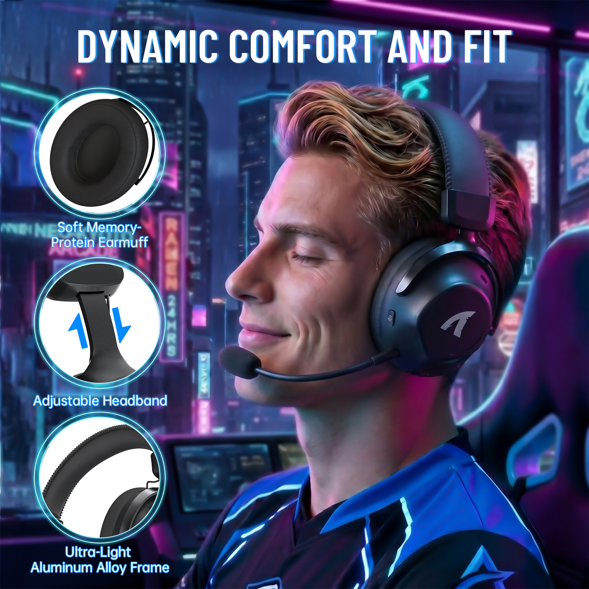 Attack Shark L50 PRO - Tri-Mode Wireless Gaming Headset