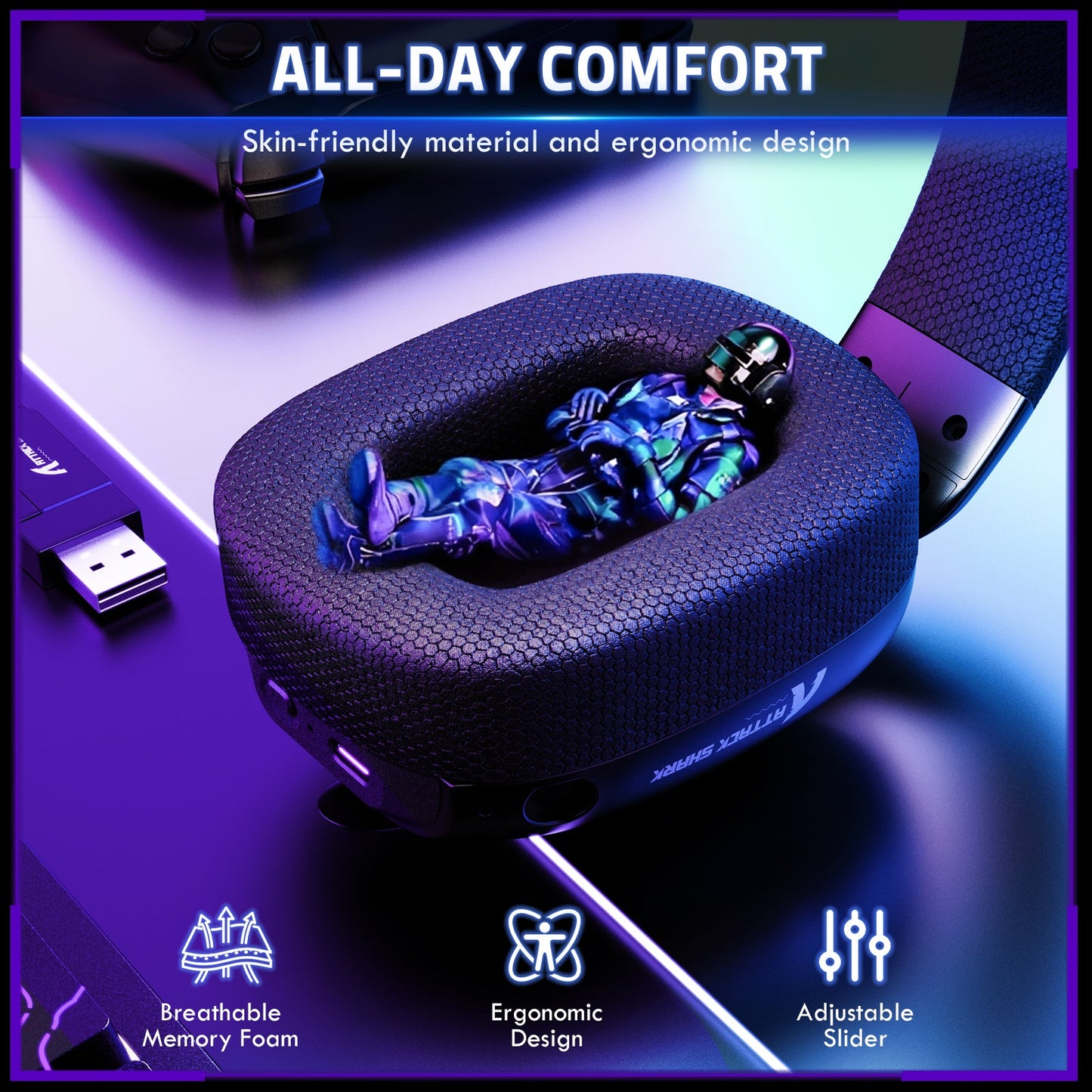 Attack Shark L80 PRO - Wireless Gaming Headset