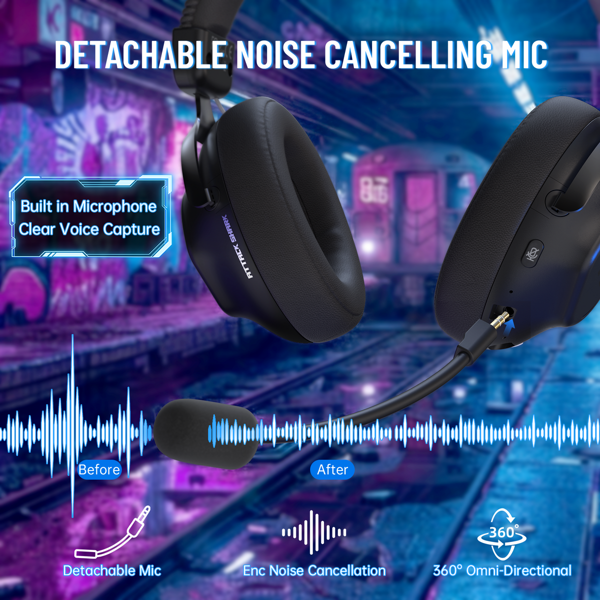 Attack Shark L50 PRO - Tri-Mode Wireless Gaming Headset